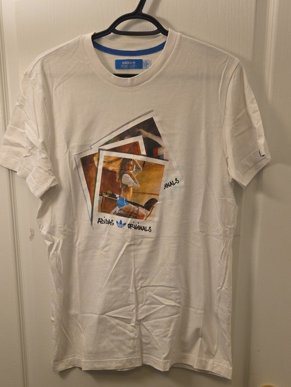 Adidas Originals White Graphic Short Sleeve Tee